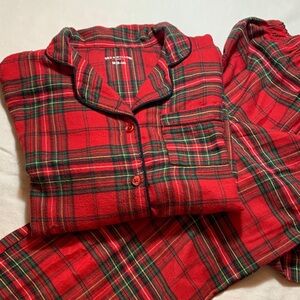 Plaid Red Kids Pajama Set